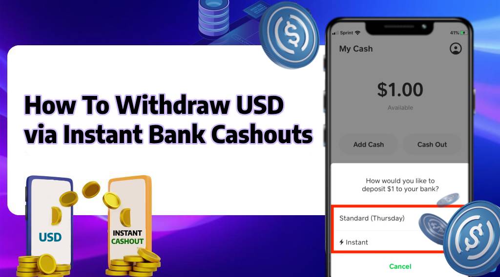 How To Withdraw USD via Instant Bank Cashouts?